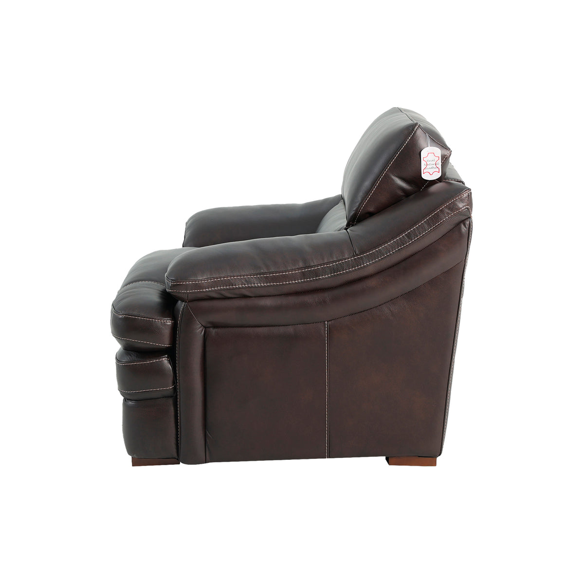 Side view of Ellsworth Dark Brown Chair