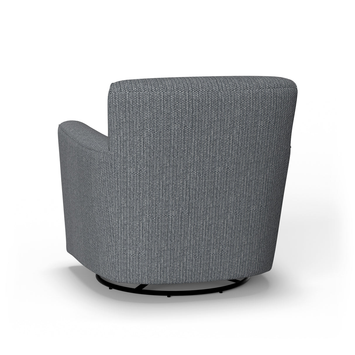 Back view of Kingman Blue Swivel Glider