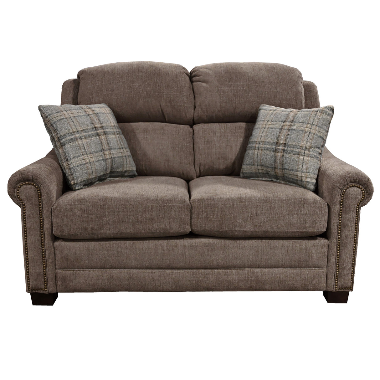 Redcliffe Truffle Nail Head Loveseat QK1107149