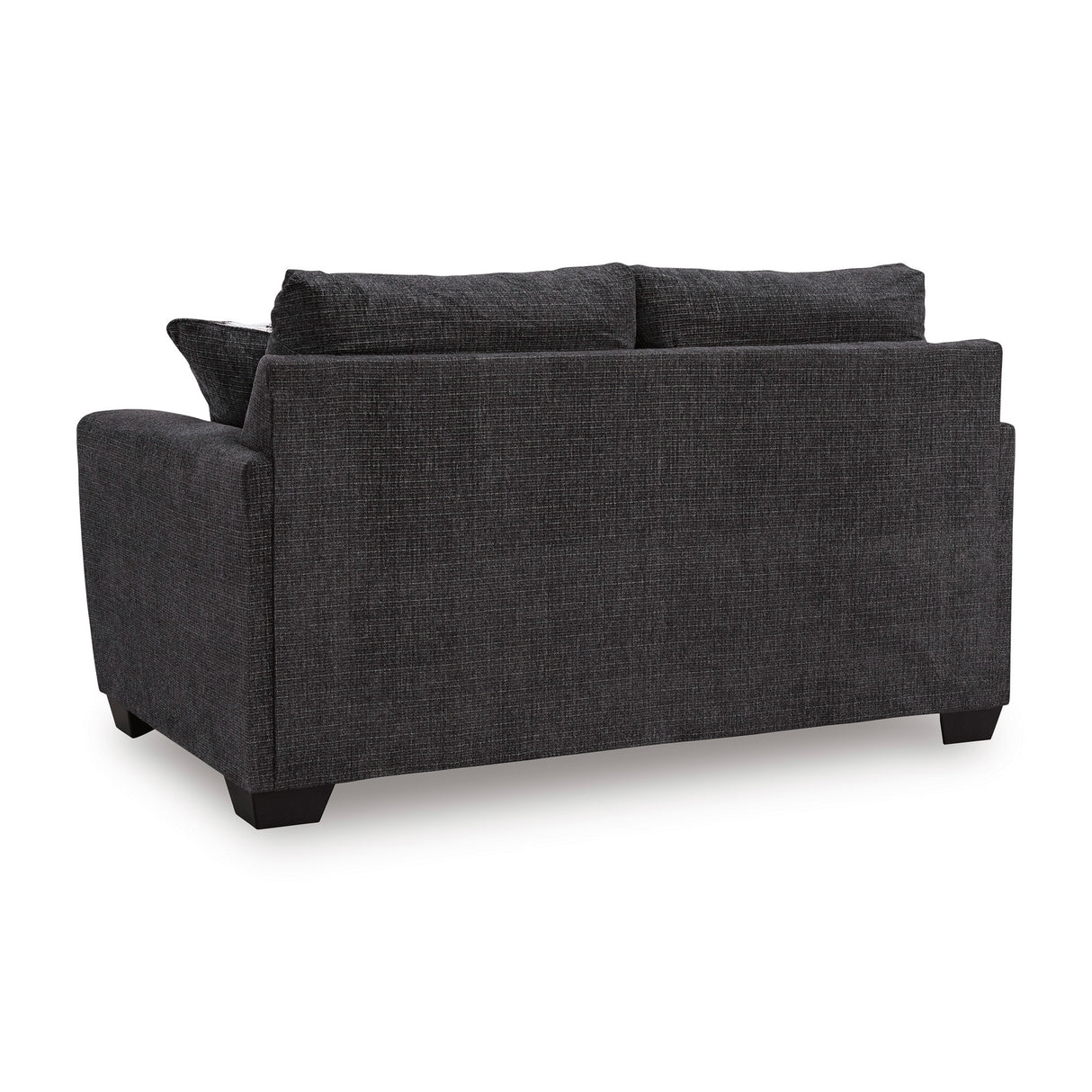 Back view of Loreo Ebony Loveseat