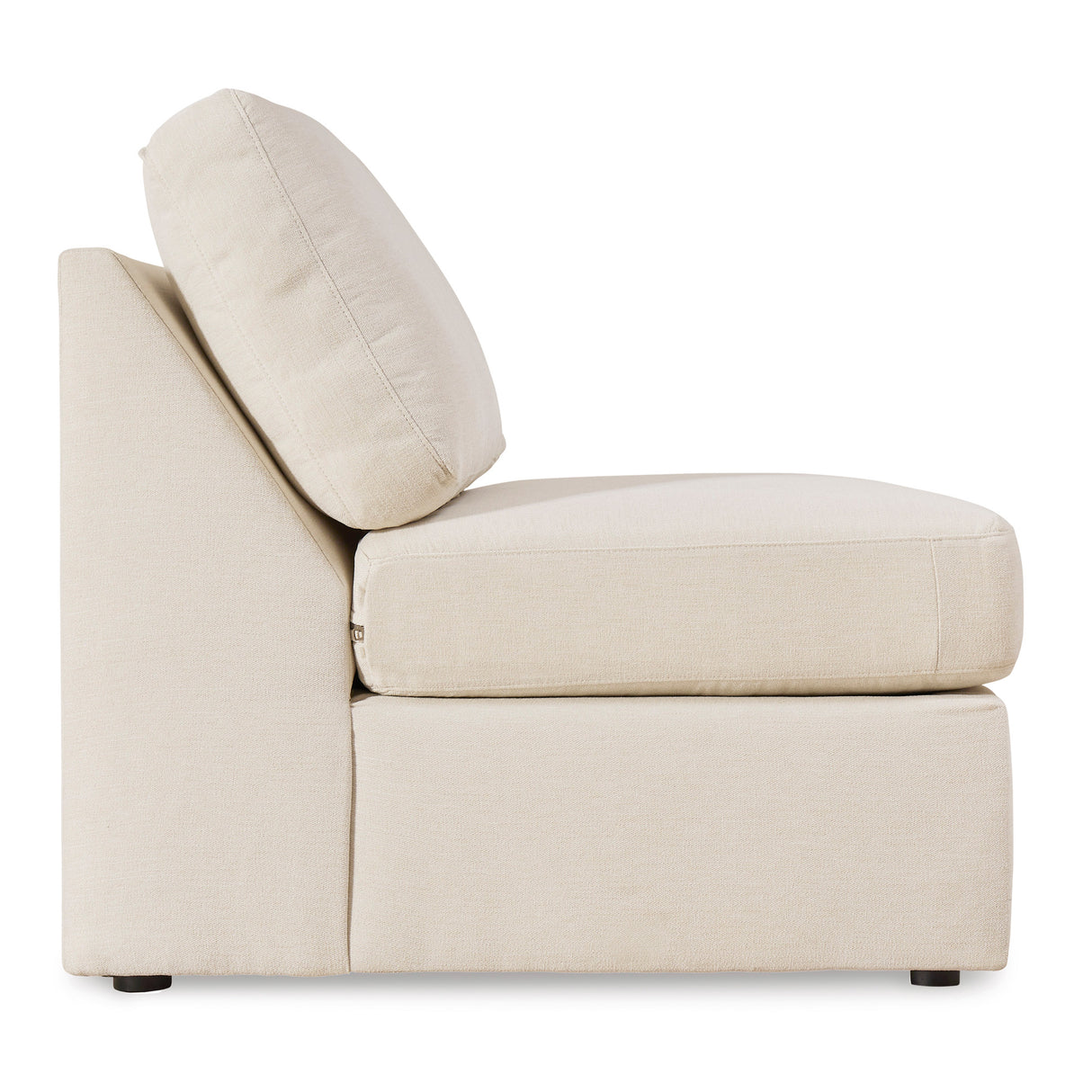 Side view of Modmax Oyster Armless Chair