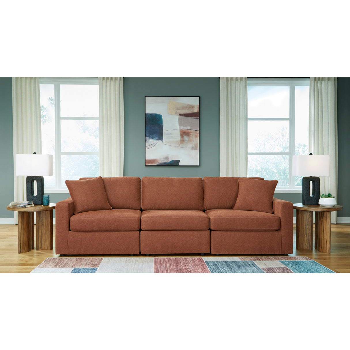 A room setting featuring Modmax Spice 3 Piece Sofa