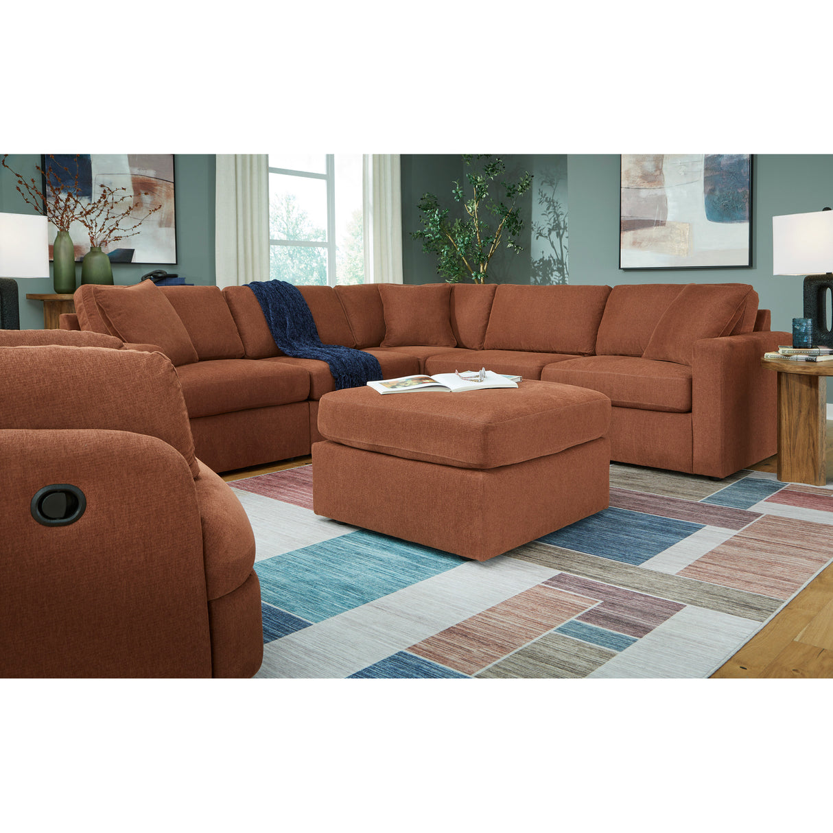 Room setting 2 featuring Modmax Spice Ottoman