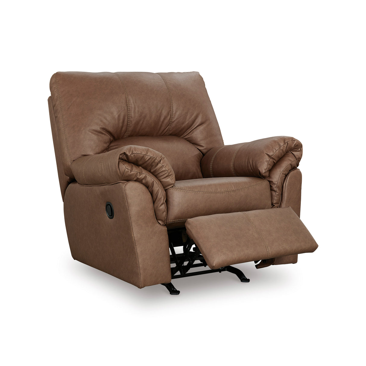 Front right view of Whitlock Caramel Rocker Recliner