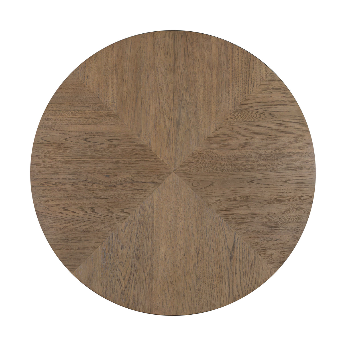 Top view of Hendrix Natural Round Coffee Table
