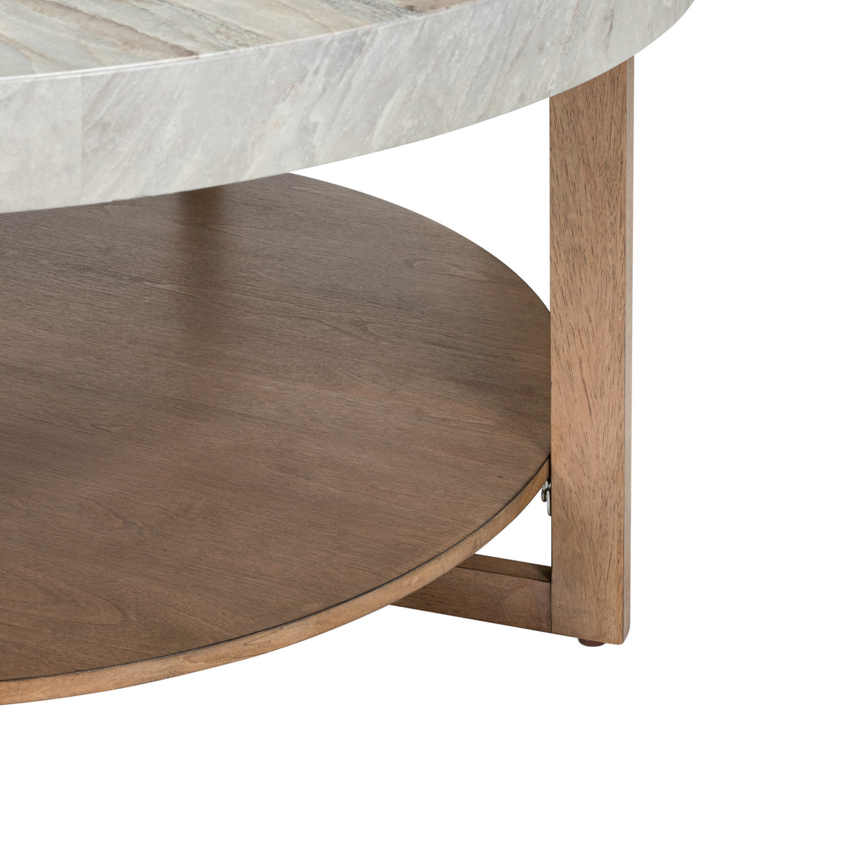 Detail view of Danby Alabaster Round Coffee Table