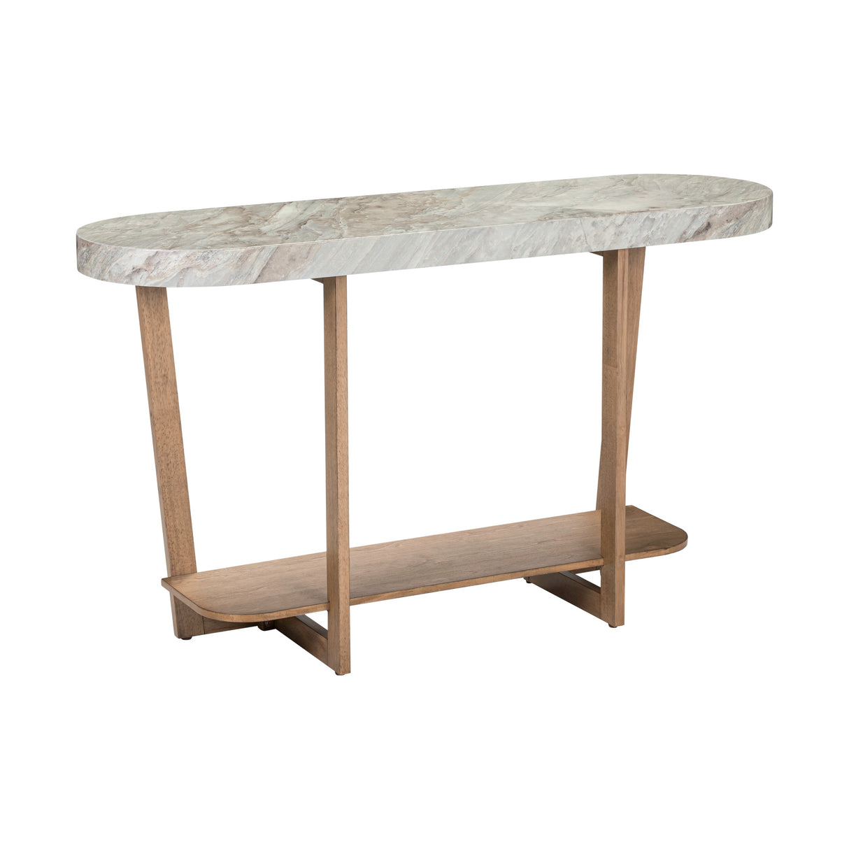 Front right view of Danby Alabaster Sofa Table