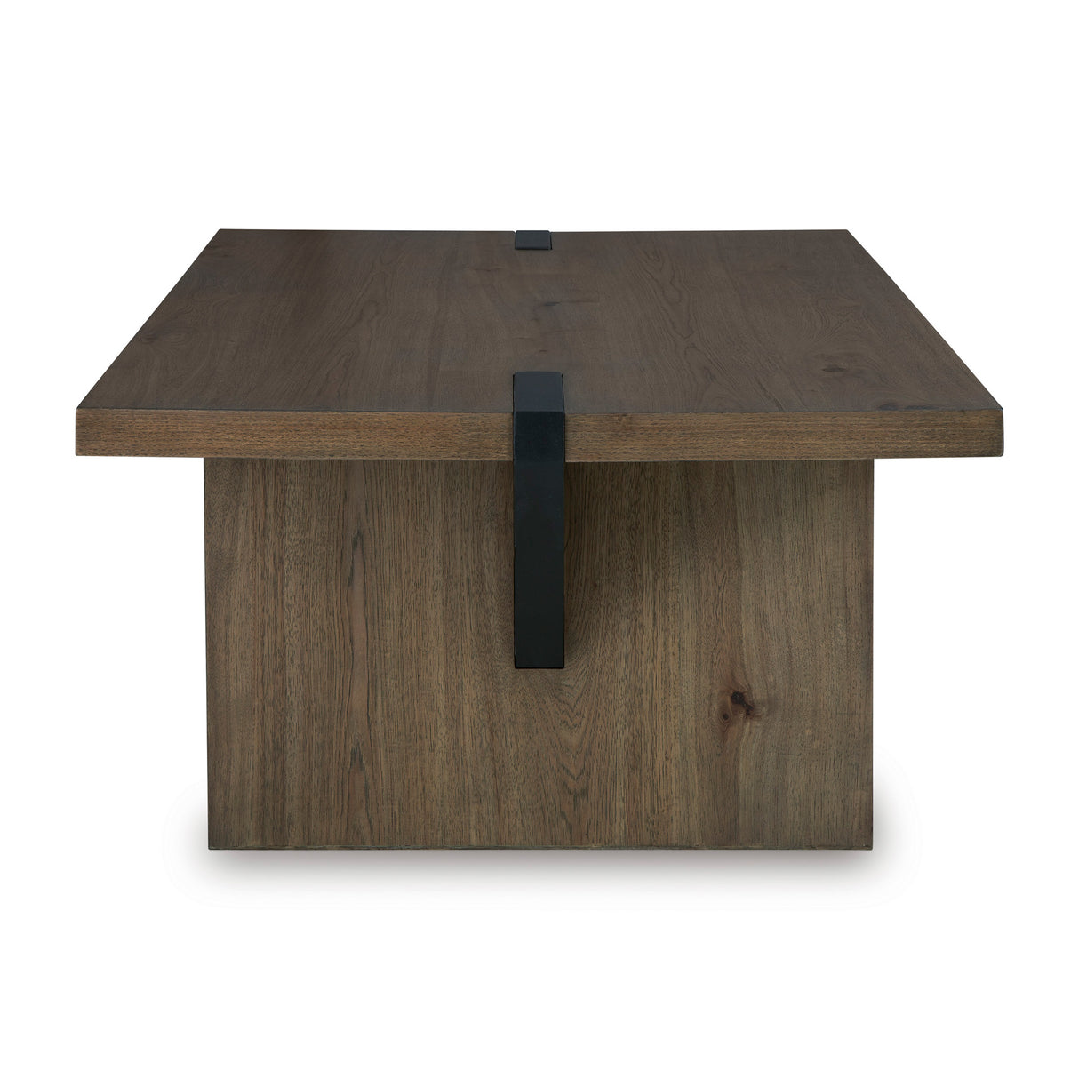 Side view of Kandinew Brown Rectangular Coffee Table
