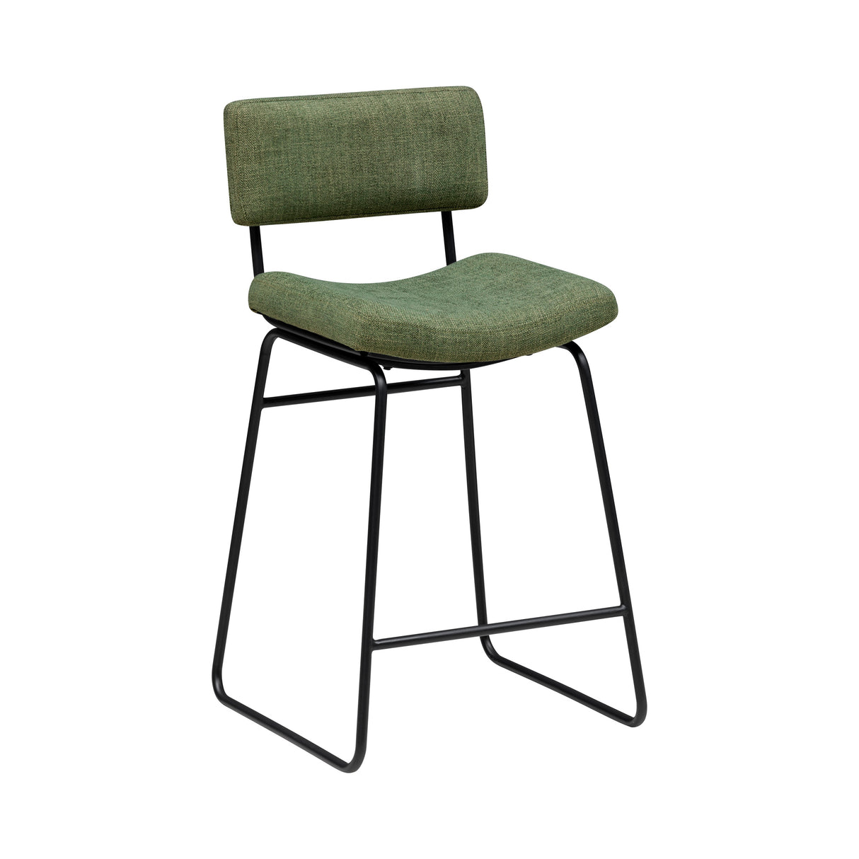 Front right view of Malory Avocado Counter Stool