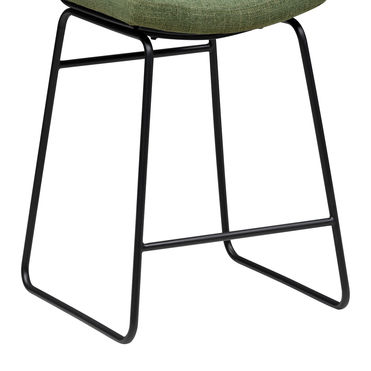 Bottom view of Malory Avocado Counter Stool