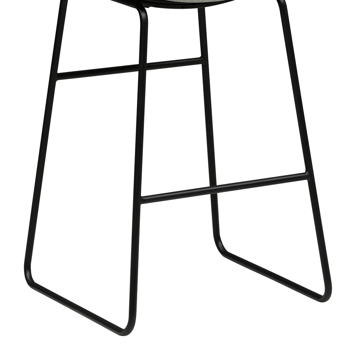 Bottom view of Malory Frosted Flint Bar Stool