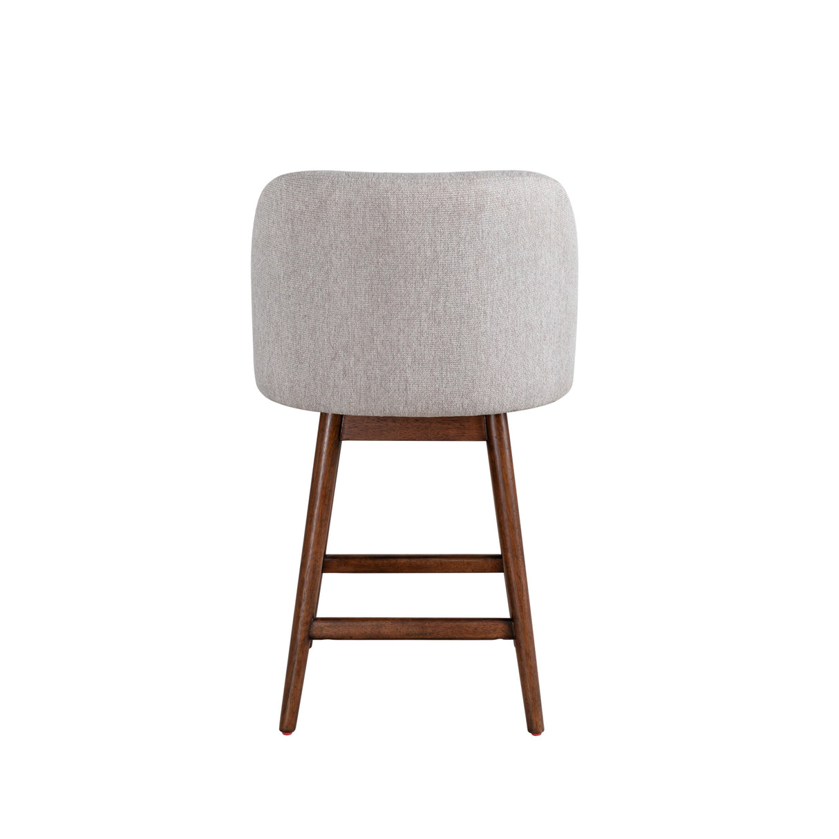 Back view of Sadie Taupe Swivel Counter Stool