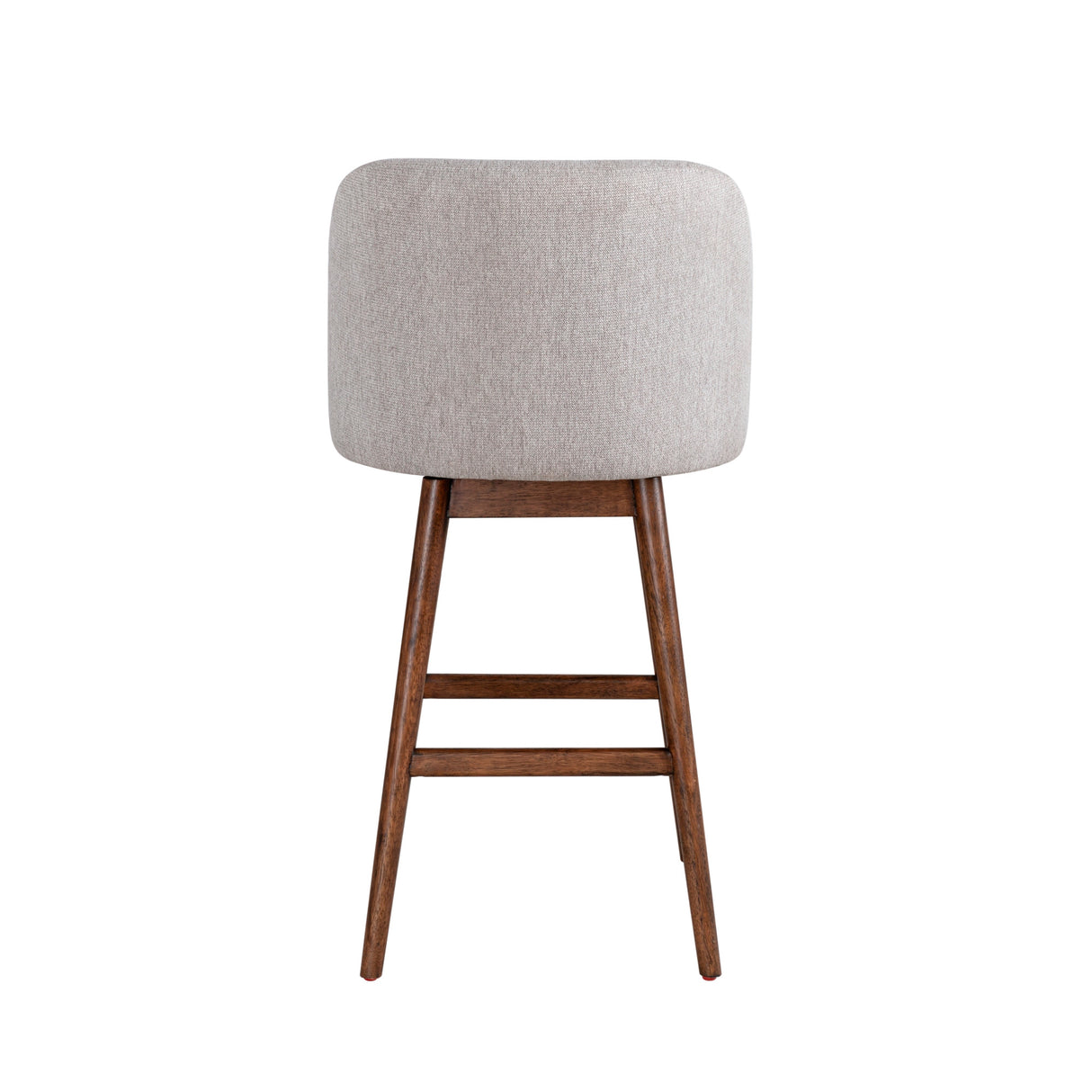 Back view of Sadie Taupe Swivel Bar Stool