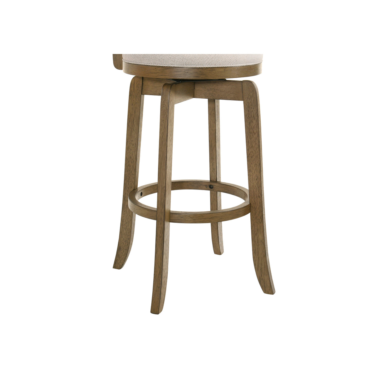 Bottom view of Blair Wheat Swivel Counter Stool