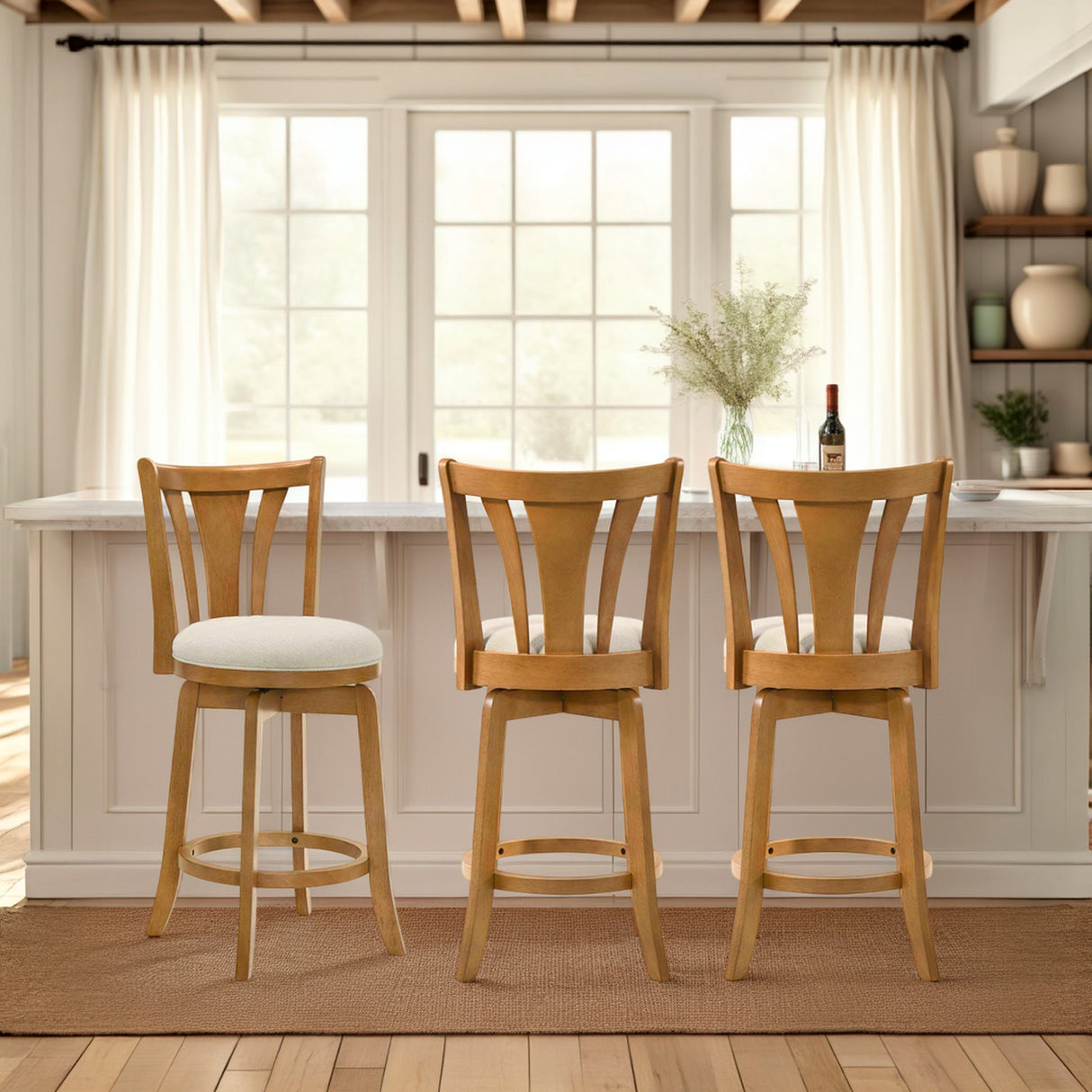 Room setting 2 featuring Elle Dune Swivel Bar Stool