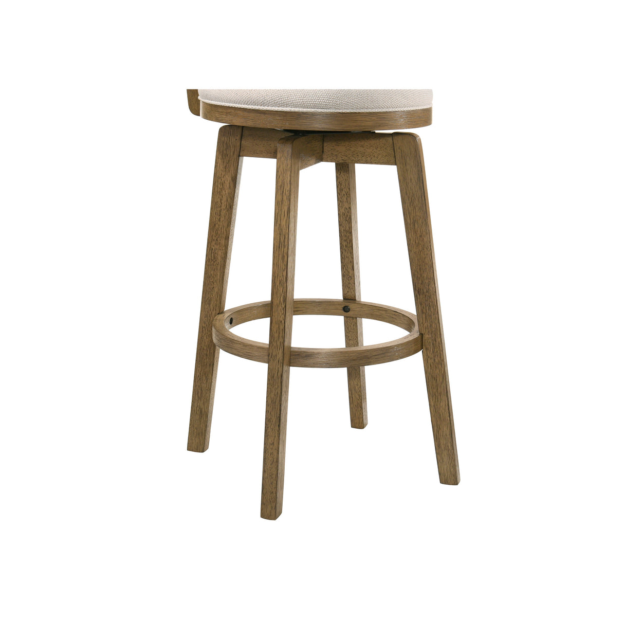Bottom view of Isla Wheat Swivel Bar Stool