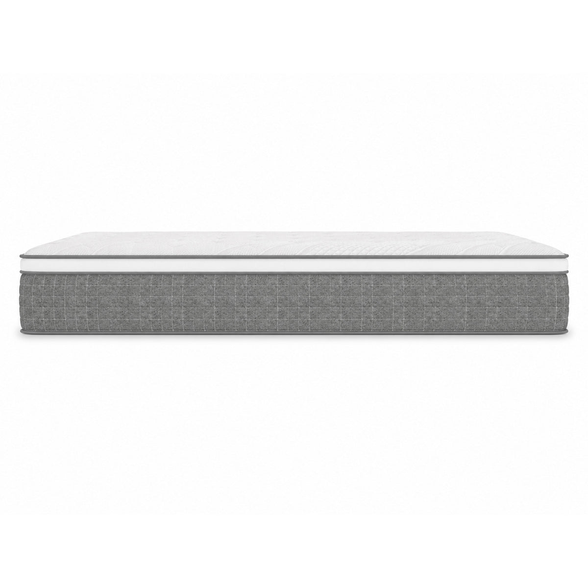 Side view of Luna Apex Plus 12 Inch Hybrid Queen Mattress