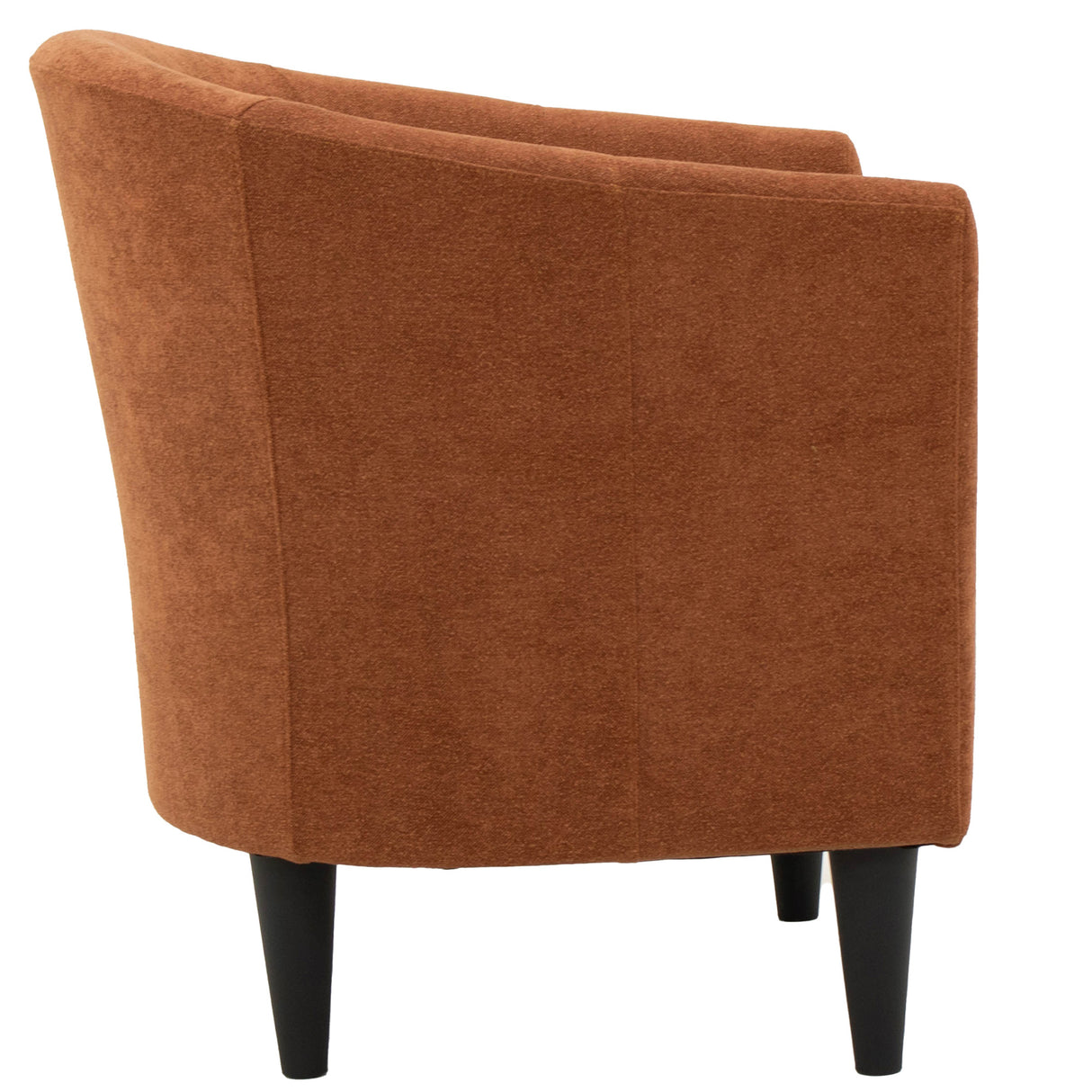 Side view of Chloe Clay Accent Chair