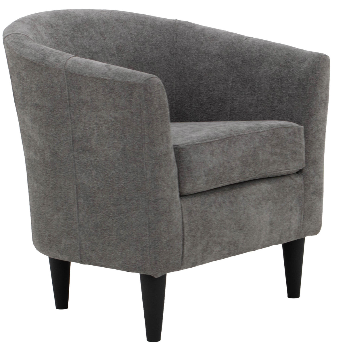 Front right view of Chloe Slate Accent Chair