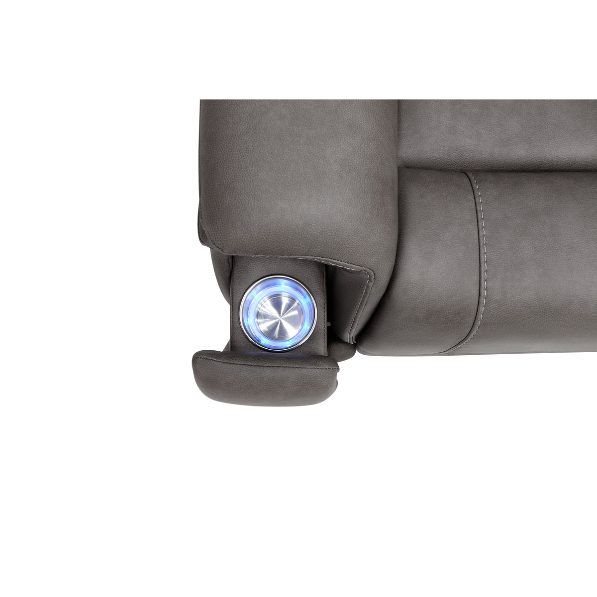 Detail view 2 of Winslow Smoke Immersive Sound Power Reclining Sofa