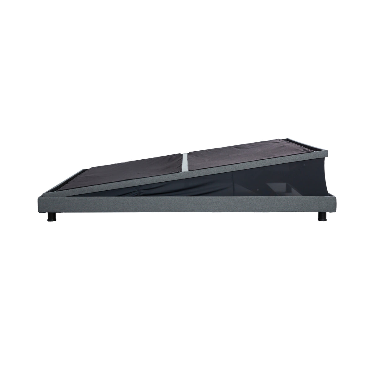 A room setting featuring Flexx Hi-Low Charcoal Twin XL Adjustable Bases