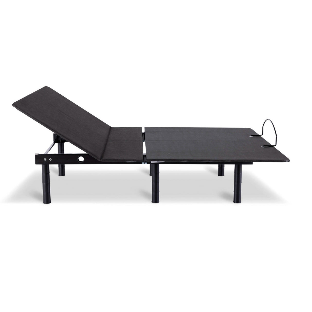 Side view of Pro-Motion Black Queen Adjustable Base