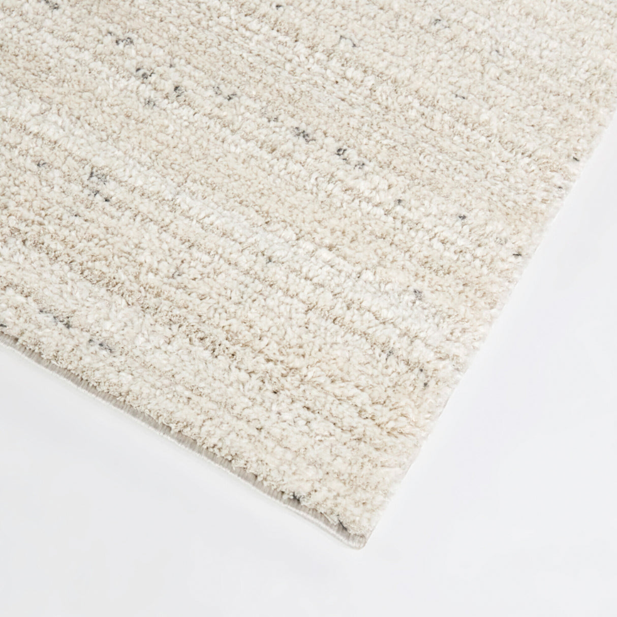 Front right view of Barrell Charcoal 8x10 Abstract Rug