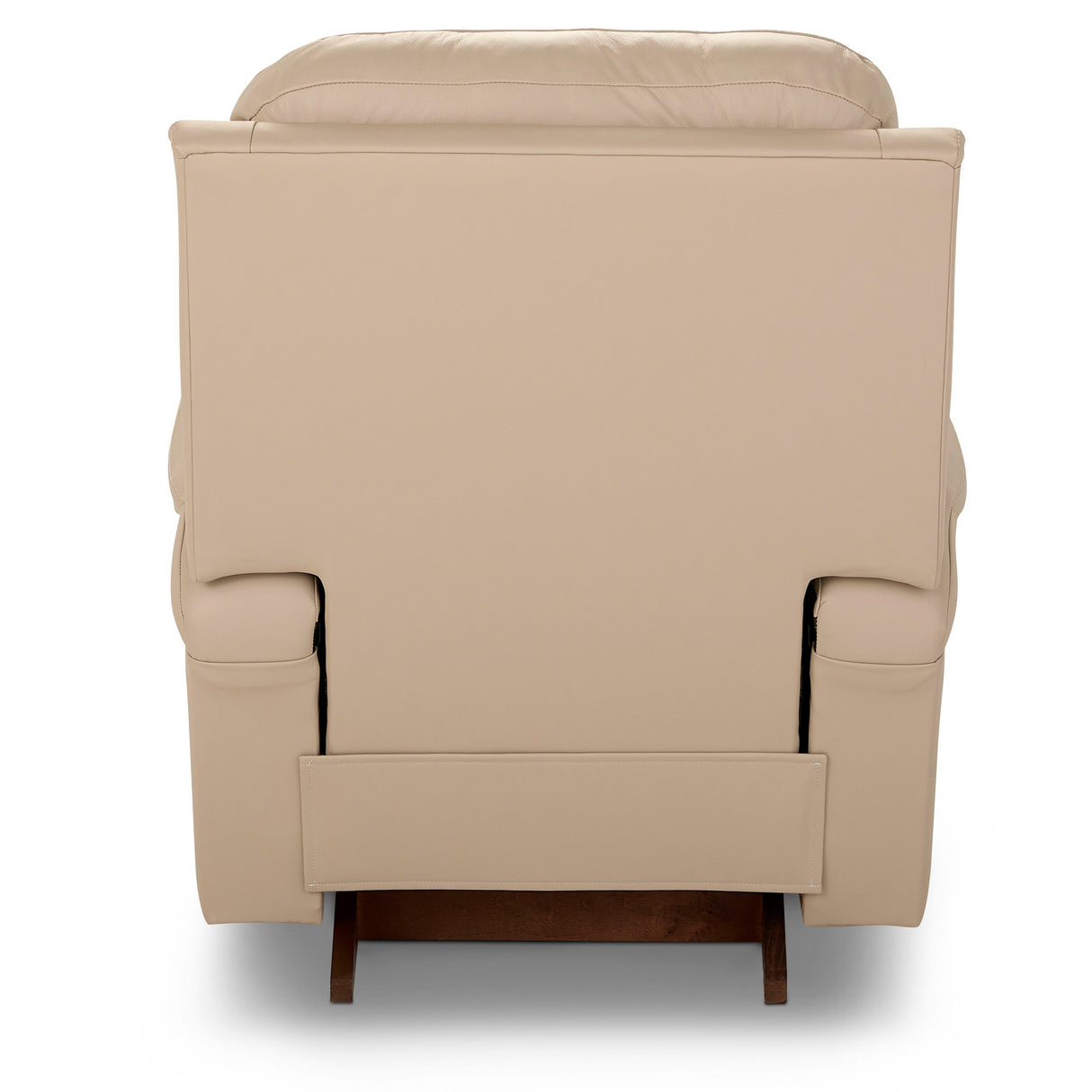 Back view of Ice Greyson Leather Tri-Power Rocker Recliner