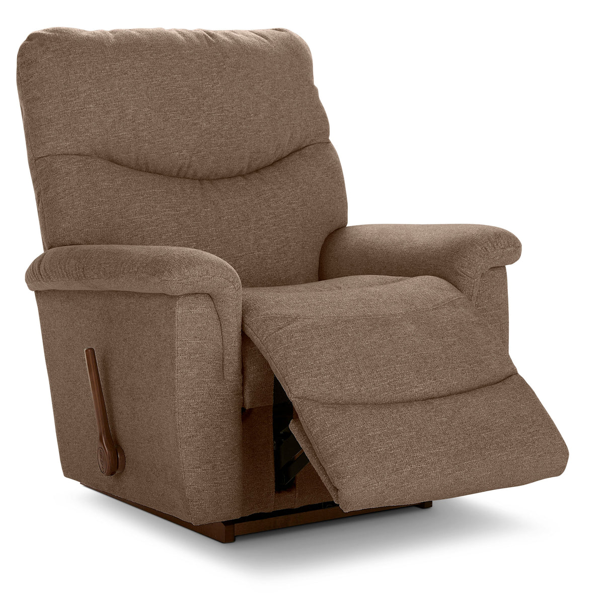 Open view of James Hazel Rocker Recliner