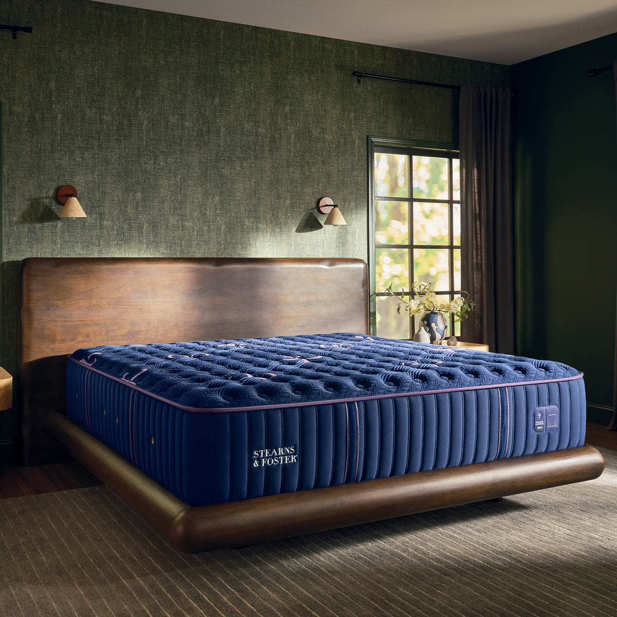 A room setting featuring Stearns and Foster Legacy Ultra Firm II Queen Mattress
