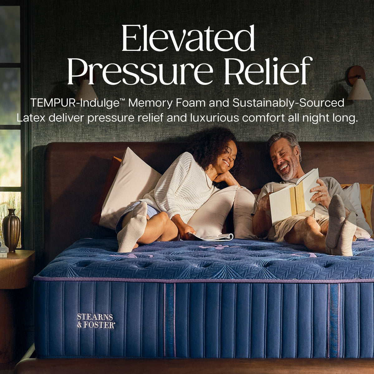 Detail view 4 of Stearns and Foster Legacy Ultra Firm II Split California King Mattress Set