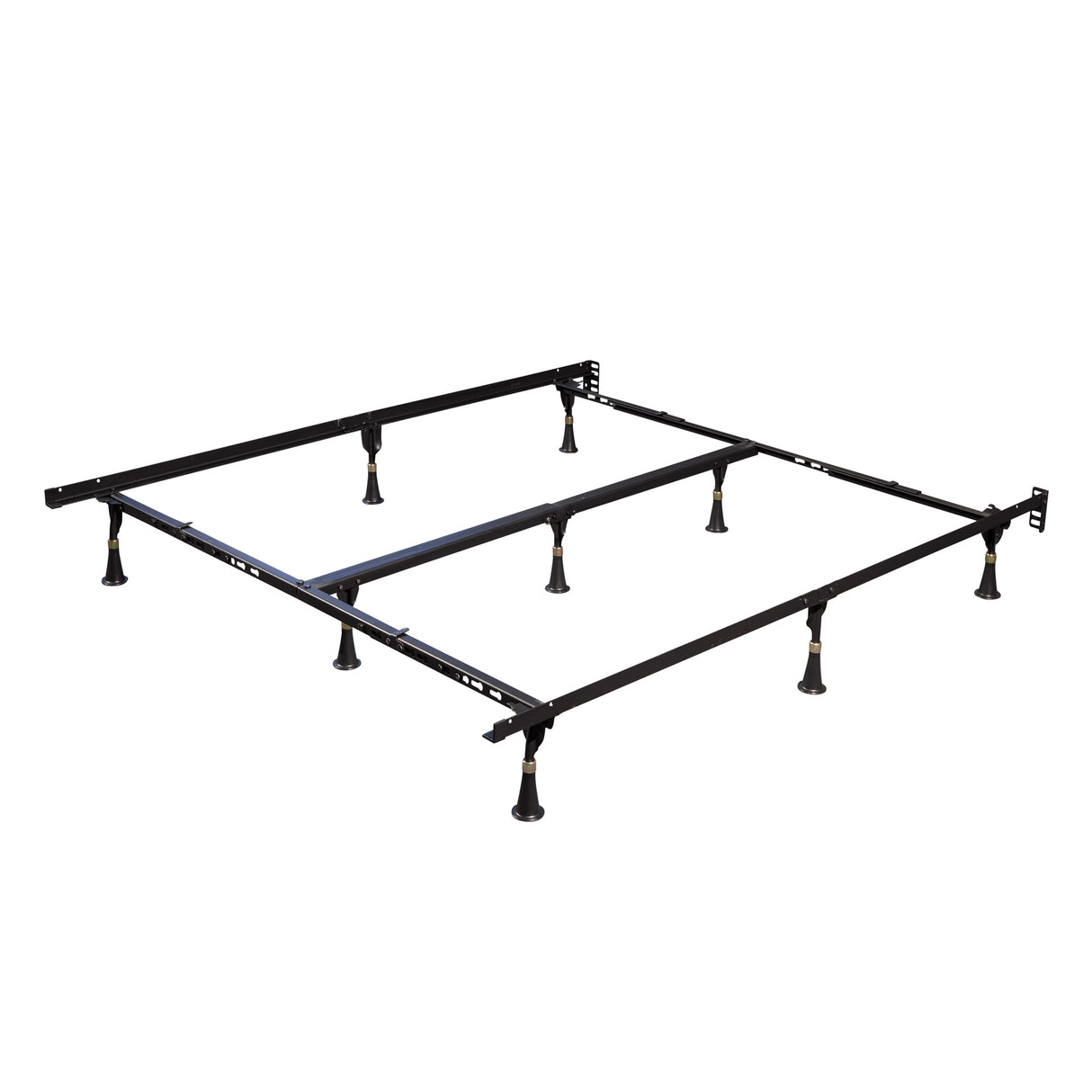 Front right view of Premium E3 Black Bed Frame