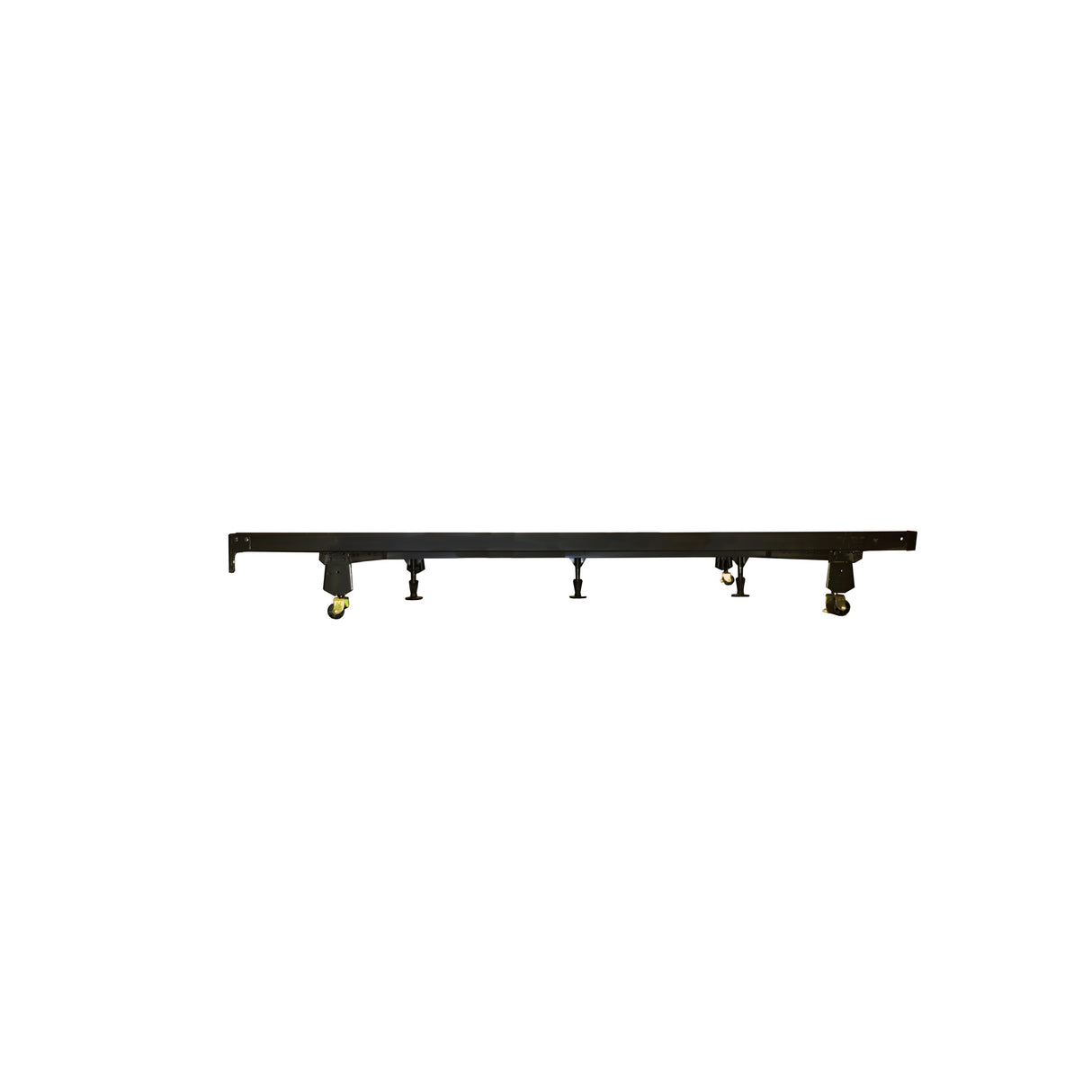 Side view of HD Instamatic Universal Black Bed Frame