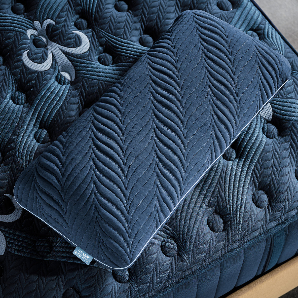 Detail view of Stearns and Foster Estate King Pillow