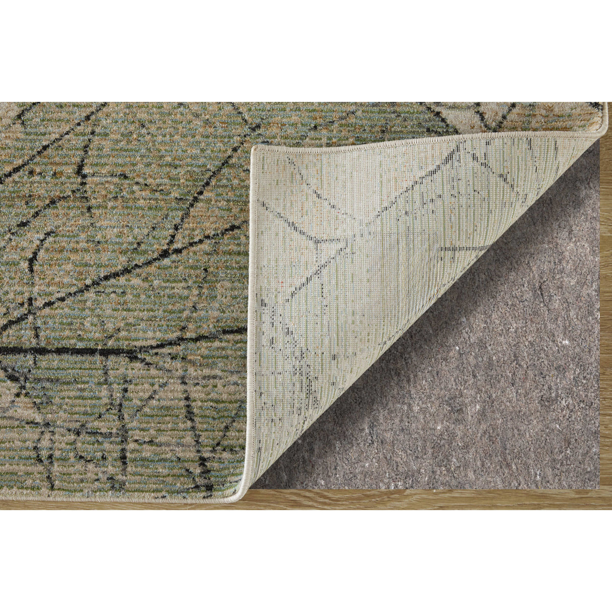 Back view of 8'x10' Rugs Green Sonora 39U8F Rug