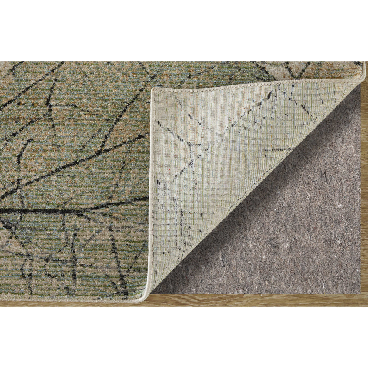Back view of 9'x13' Rugs Green Sonora 39U8F Rug