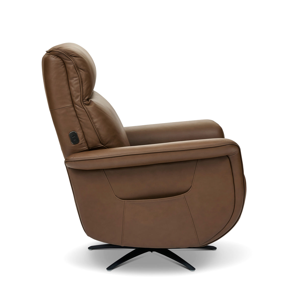 Side view of Riverstone Haven Power Swivel Recliner