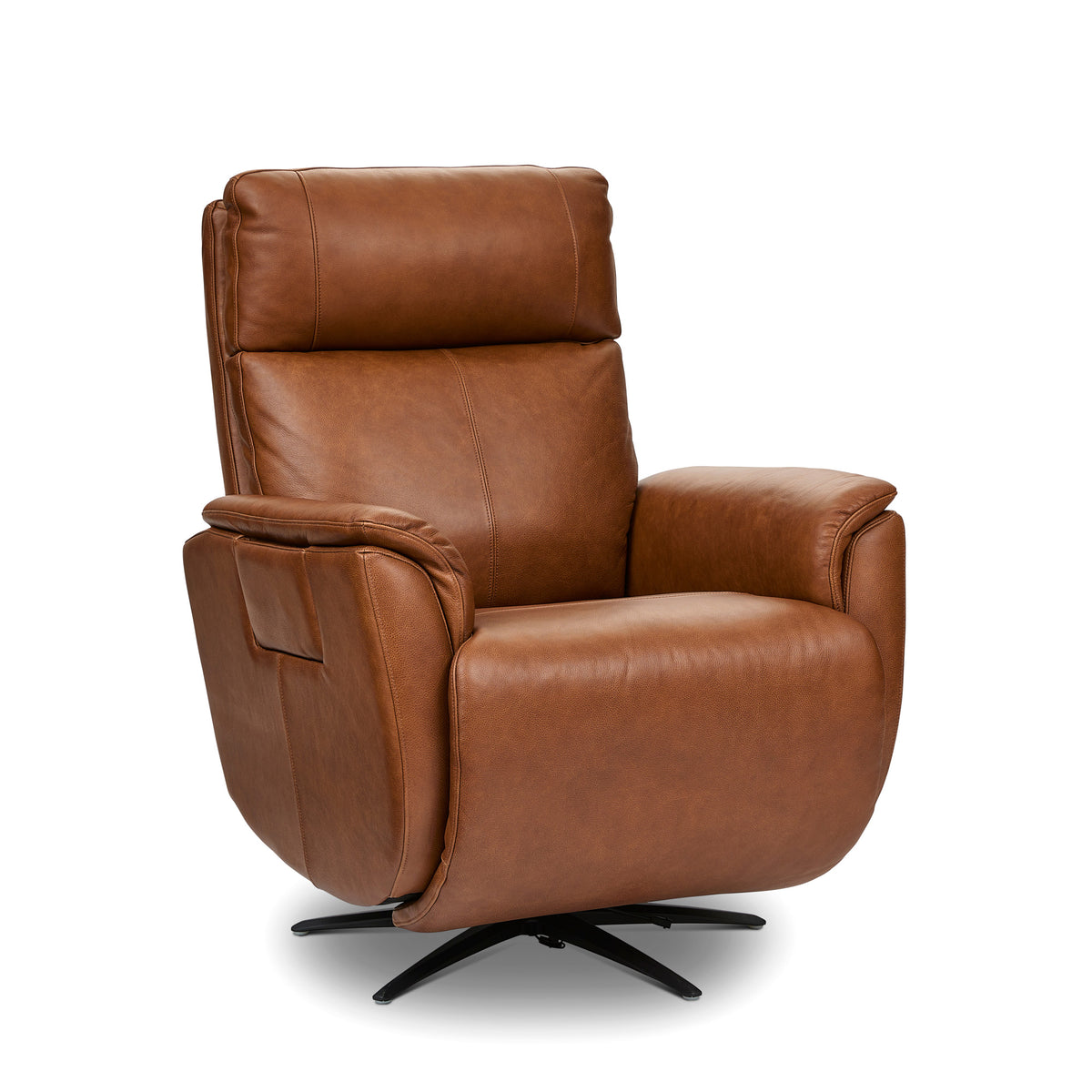 Front right view of Cove Autumn Power Swivel Recliner