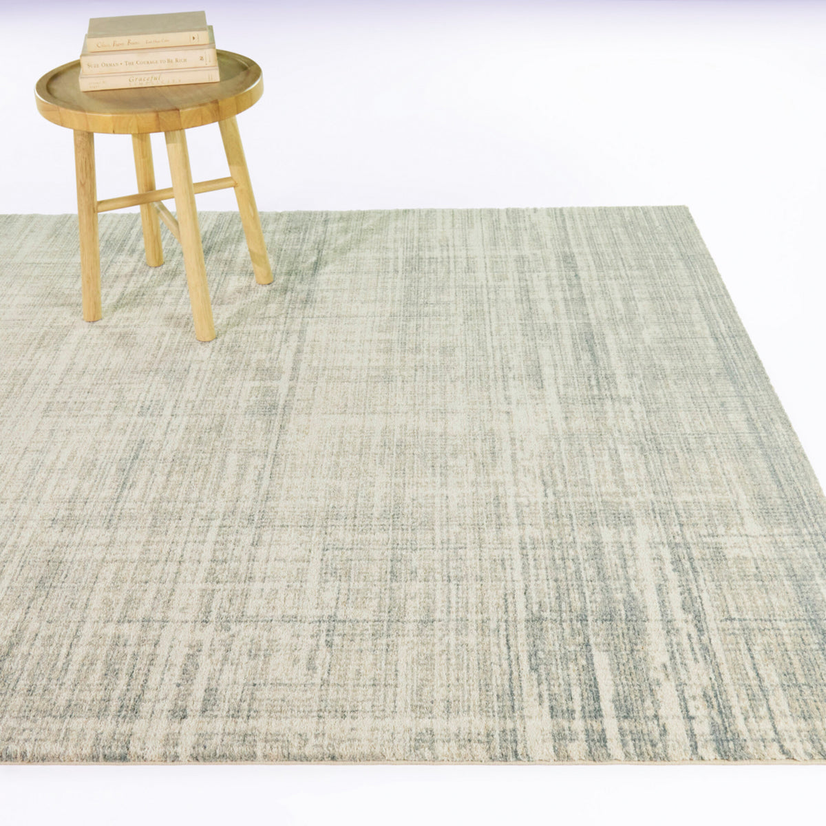A room setting featuring Orlovsky Beige 8x10 Rug