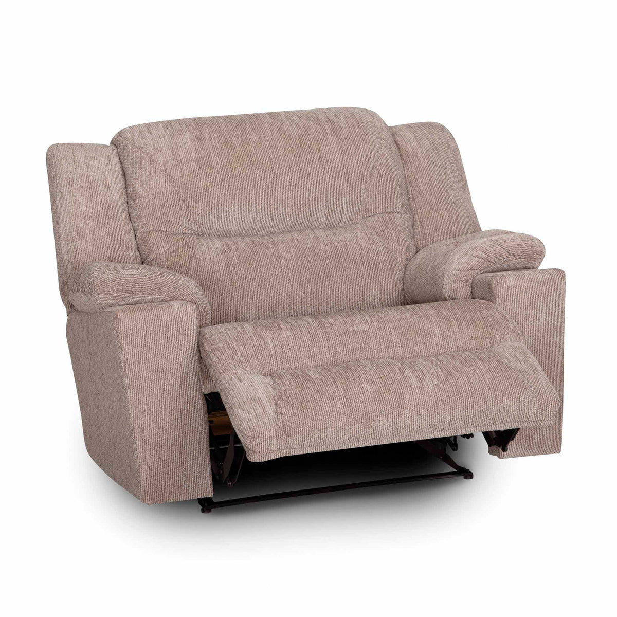 Extended view of Stone Benson Oversized Snuggler Rocking Recliner