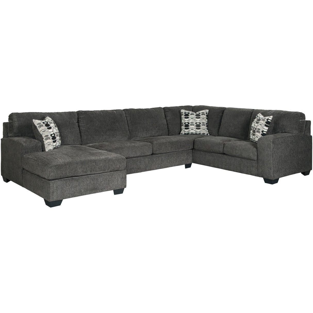 Ballinasloe Smoke 3 Piece Left Chaise Sectional QK743138