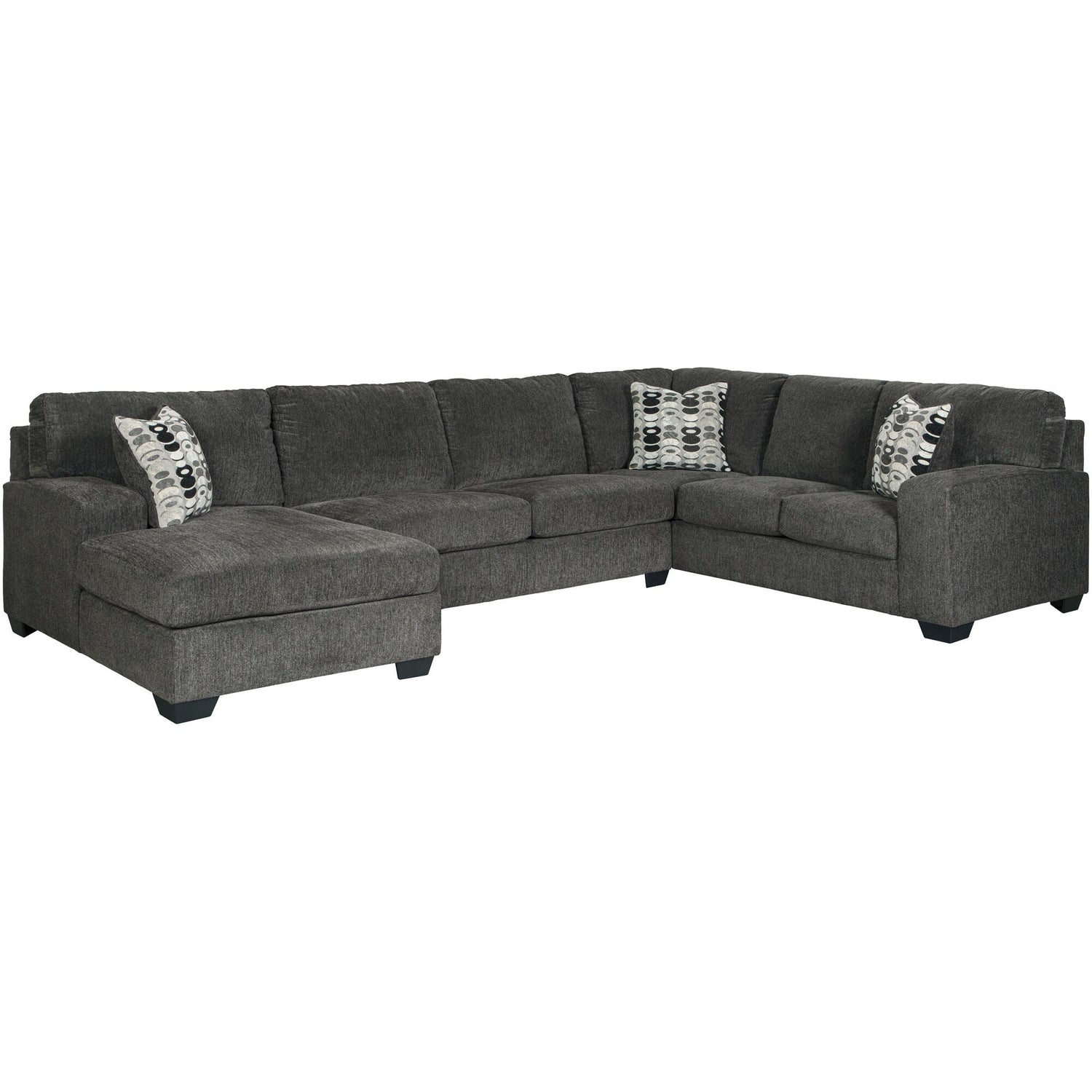 Ballinasloe Smoke 3 Piece Left Chaise Sectional QK743138