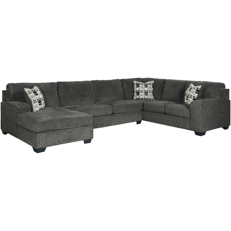 Ballinasloe Smoke 3 Piece Left Chaise Sectional QK743138
