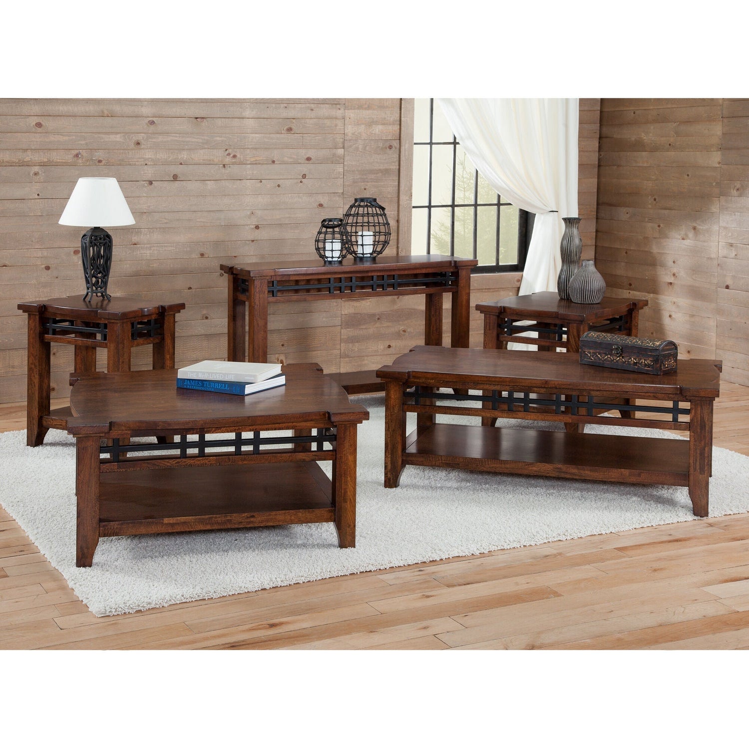 Room setting 2 featuring Whistler Retreat Dark Walnut Rectangle Coffee Table