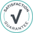 Logo with 'Satisfaction Guarantee' text and a large 'V' in the center.