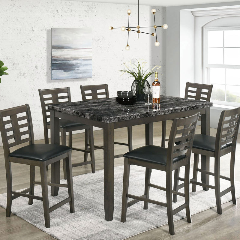 Nash counter height dining set in dining room