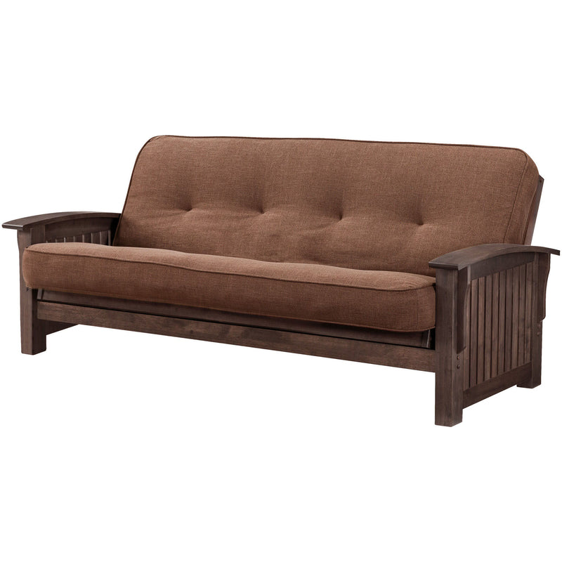 brown futon