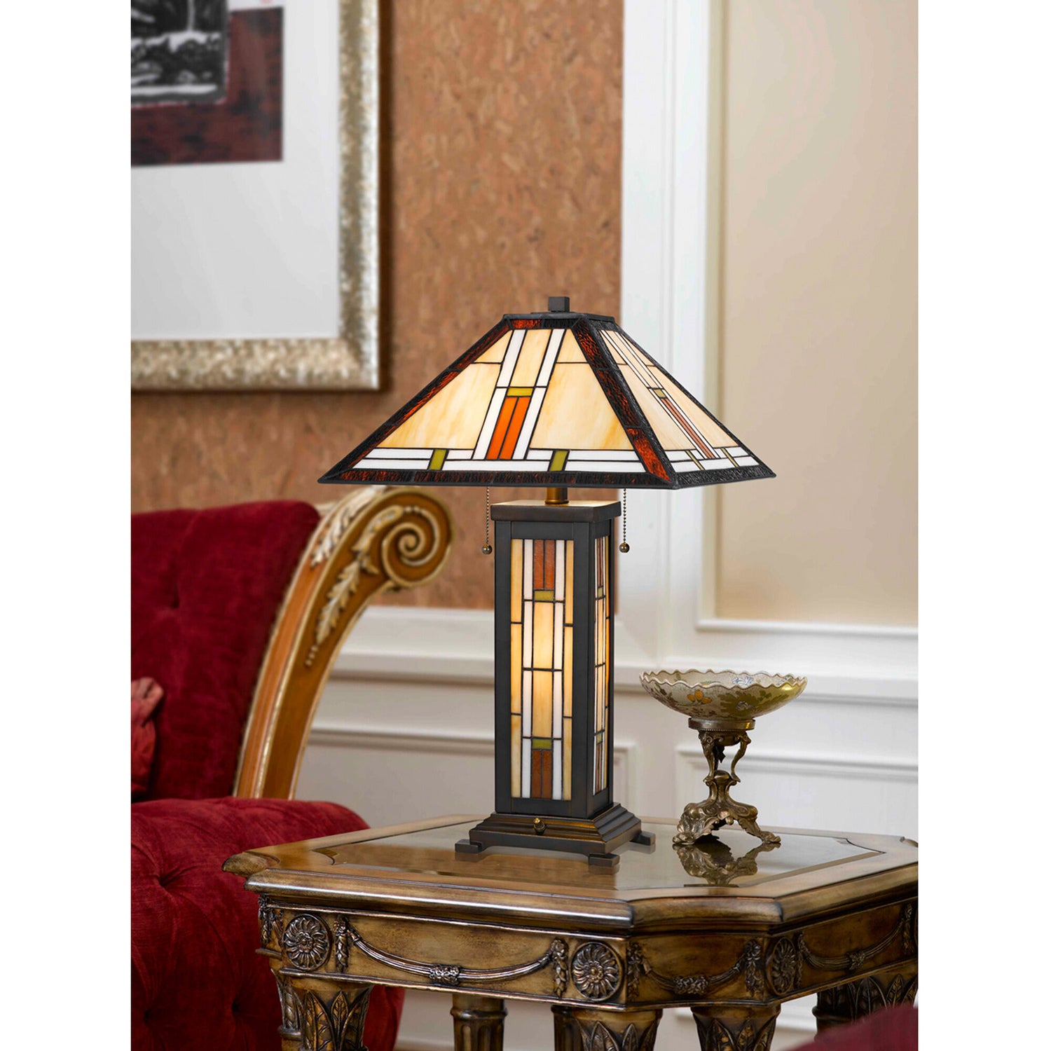 Tiffany Brown Table Lamp - QK1012402_CALG_BCK_OL
