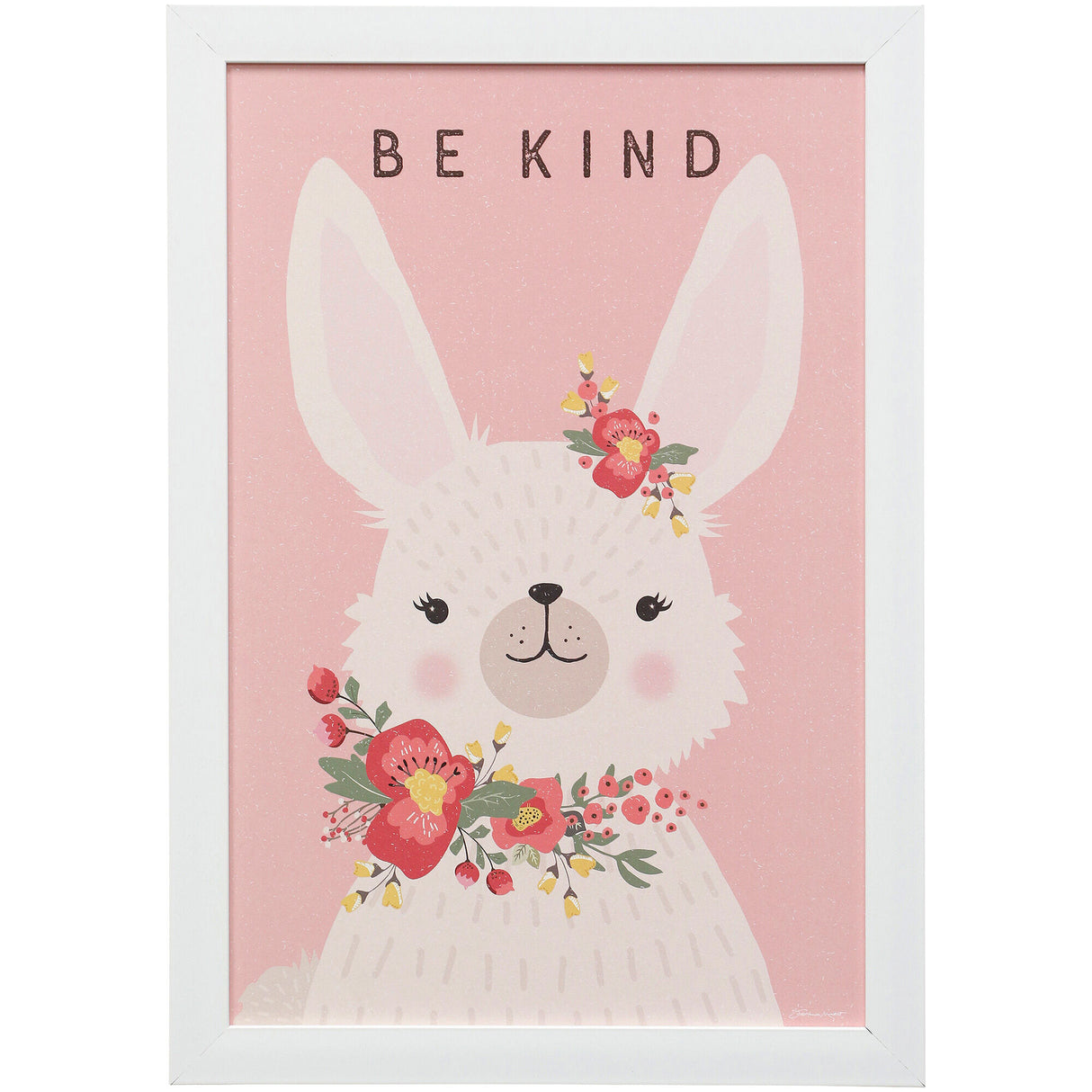 Kind Bunny Framed Art - QK1019336_STYL_PRI_OL