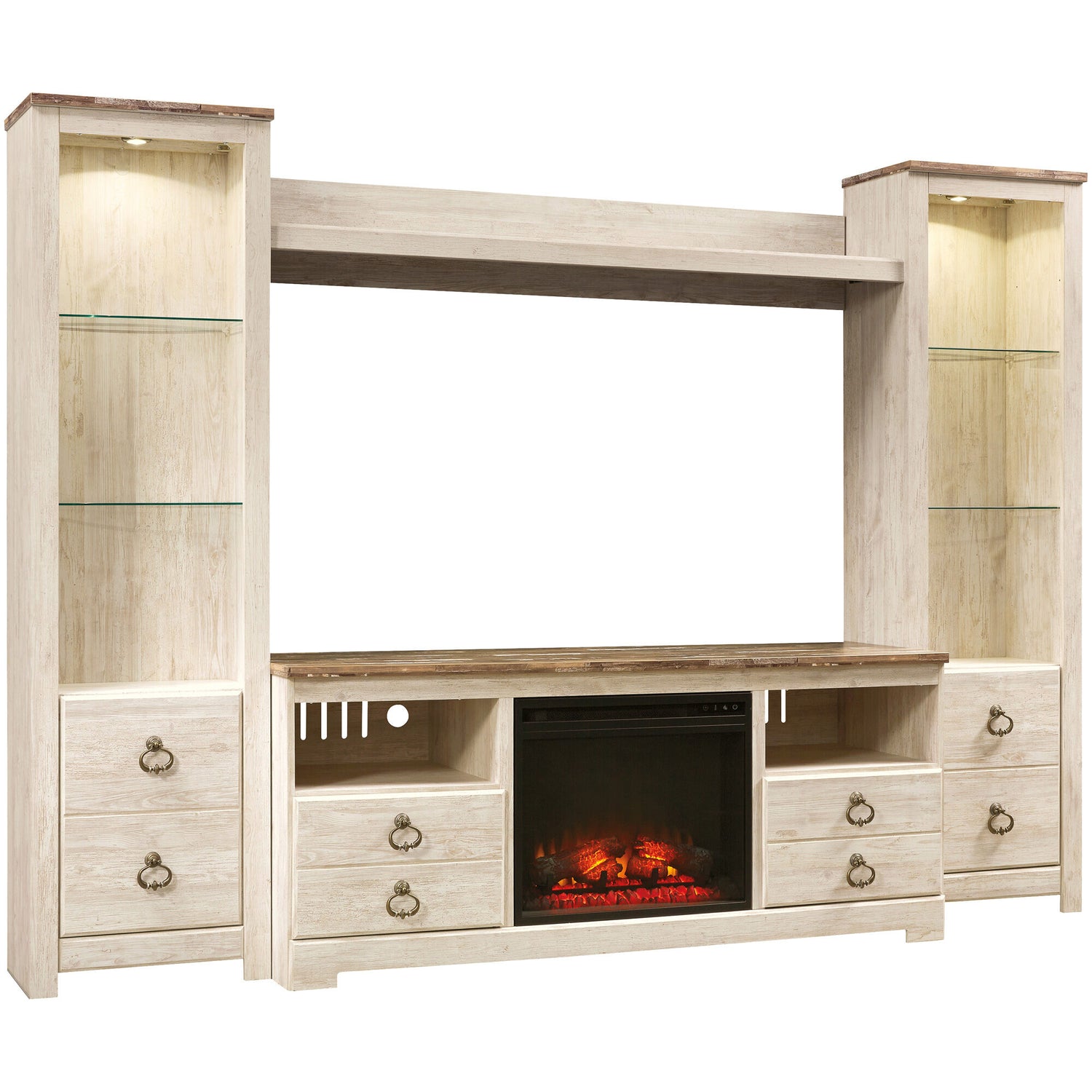 Willowton 4 Piece Fireplace Entertainment Center - QK1028102_ASHL_PRI_OL